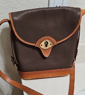 Dooney & Bourke Dark Brown Leather Shoulder Bag